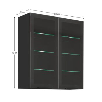 Predstavujeme vám hornú kuchynskú skrinku Araka / Menzo / Siber 80 GS-90 2F v elegantnej čiernej farbe, ktorá je ideálnym riešením pre moderné kuchyne. Táto skrinka od značky KONDELA je navrhnutá tak, aby splnila všetky vaše potreby na úložný priestor a zároveň dodala vašej…