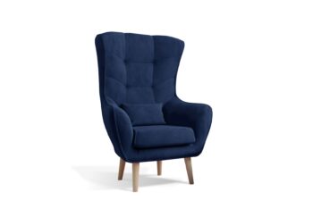 ARKTIK je jedinečné a elegantné kreslo s rozmermi 80 x 91 x 105 cm, ktoré bude originálnym prvkom každého interiéru – či už spálne alebo obývačky. Medzi charakteristické znaky modelu ARKTIK patrí čalúnený chrbát, tvarované operadlo a vysoké podrúčky. Skutočný charakter však dodávajú 22-centimetrové drevené nohy, vankúš pripevnený na nábytku, ako aj štýlové prešívanie na operadle.Kreslo je celočalúnené modrou látkou Monolith 77.Výplň sedadla aj operadla je kombinácia HR peny s T25, ktorá prináša jedinečný zážitok z pohodlia a súčasne chráni chrbticu.Rozmery kresla (ŠxVxH): 80 x 105 x 92 cm.Výška sedadla 46 cm, hĺbka 56 cm.V ponuke viaceré farebné prevedenia.Dodávame v demonte.  