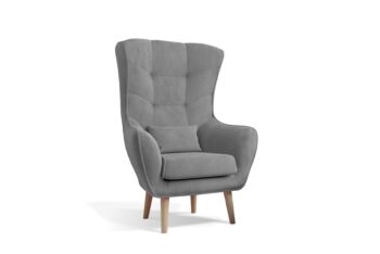 ARKTIK je jedinečné a elegantné kreslo s rozmermi 80 x 91 x 105 cm, ktoré bude originálnym prvkom každého interiéru – či už spálne alebo obývačky. Medzi charakteristické znaky modelu ARKTIK patrí čalúnený chrbát, tvarované operadlo a vysoké podrúčky. Skutočný charakter však dodávajú 22-centimetrové drevené nohy, vankúš pripevnený na nábytku, ako aj štýlové prešívanie na operadle.Kreslo je celočalúnené sivou látkou Monolith 84.Výplň sedadla aj operadla je kombinácia HR peny s T25, ktorá prináša jedinečný zážitok z pohodlia a súčasne chráni chrbticu.Rozmery kresla (ŠxVxH): 80 x 105 x 92 cm.Výška sedadla 46 cm, hĺbka 56 cm.V ponuke viaceré farebné prevedenia.Dodávame v demonte.  