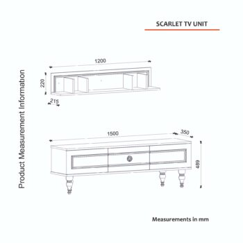 Predstavujeme ARLETH, obývaciu stenu, ktorá svojim čisto bielym prevedením a elegantným dizajnom prináša do vašej obývačky sviežu a modernú atmosféru. Táto zostava je ideálnou voľbou pre tých, ktorí hľadajú funkčnosť spojenú s minimalistickým štýlom.Podrobný opis produktuTyp tovaru: Obývacia stenaMateriál: Vysoko kvalitný LTD materiál s hrúbkou 18 mm, ktorý zaručuje vysokú odolnosť a dlhú životnosť.Rozmery: TV stolík (150 x 35 x 48,9 cm) a nástenná polica (120 x 21,5 x 22 cm), poskytujúca praktické a estetické riešenie pre uloženie vašej elektroniky a dekorácií. Farba: Jednotná biela farba, ktorá pridáva interiéru pocit čistoty a priestrannosti.Zostava obsahuje: Priestranný TV stolík a nástennú policu, ktoré sú navrhnuté tak, aby poskytovali dostatok úložného priestoru a zároveň pôsobili esteticky a nenáročne.Dodatočné informácie: Produkt dodávame v demontovanom stave, čo uľahčuje jeho transport a montáž.Obývacia stena ARLETH je dokonalým riešením pre každého, kto hľadá elegantné a praktické vybavenie do svojho domova. Jej čisté línie a moderný dizajn ocení každý, kto preferuje jednoduchosť a funkčnosť.