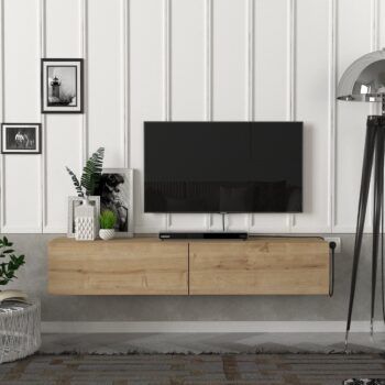 Moderný a štýlový TV stolík ARTIS vás oslový svojim minimalistickým dizajnom a priaznivou cenou. Je ideálny do moderne zariadených priestorov a vďaka závesnému systému pôsobí vzdušne a štýlovo. TV skrinka poskytuje dostatok úložného priestoru vo forme výklopných skriniek.Farebné prevedenie: sapphireMateriál: kvalitné 18 mm LTD hranené PVC páskouRozmery TV stolíka: (š/v/h) 135 x 25 x 31,6 cm Dodávame v demonte.