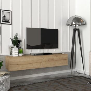 Moderný a štýlový TV stolík ARTIS vás oslový svojim minimalistickým dizajnom a priaznivou cenou. Je ideálny do moderne zariadených priestorov a vďaka závesnému systému pôsobí vzdušne a štýlovo. TV skrinka poskytuje dostatok úložného priestoru vo forme výklopných skriniek.Farebné prevedenie: sapphireMateriál: kvalitné 18 mm LTD hranené PVC páskouRozmery TV stolíka: (š/v/h) 135 x 25 x 31,6 cm Dodávame v demonte.