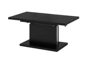 Rozkladací konferenčný stolík Arton 120/200 v elegantnej čiernej farbe je ideálnym doplnkom pre moderné interiéry. Tento stolík, vyrobený z kvalitného MDF materiálu a kovu, ponúka nielen štýlový vzhľad, ale aj praktickosť a funkčnosť. S možnosťou rozloženia z pôvodných 120 cm až…