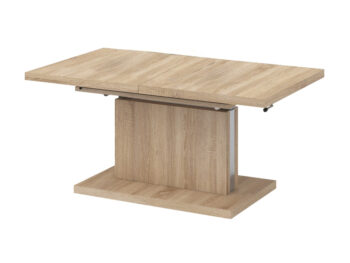 Rozkladací konferenčný stolík Arton 120/200 v elegantnom prevedení dub sonoma je ideálnym doplnkom pre moderné interiéry. Tento stolík od značky KONDELA ponúka praktickú funkčnosť a štýlový dizajn, ktorý sa hodí do každej obývačky.