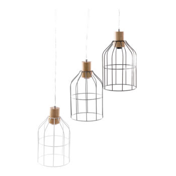 KONDELA Astok visiaca lampa biela - Image 7