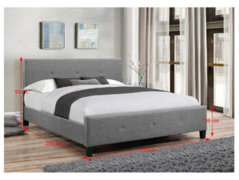 Čalúnená manželská posteľ s roštom Atalaya 180 v elegantnej kombinácii sivej a čiernej farby je ideálnym riešením pre moderné interiéry. Táto posteľ, značky KONDELA, ponúka komfortný priestor na spanie s rozmermi 180 x 200 cm, čo zaručuje dostatok miesta pre dve osoby. Je vyrobená z kvalitných…