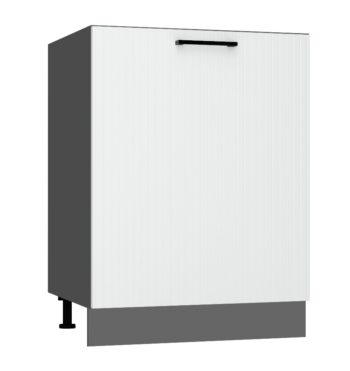 Kuchyňa ATENA je štýlový a atraktívny nábytok v retro štýle. Kuchyňa je kombináciou minimalizmu, modernosti a klasickej elegancie v jednej podobe.Korpus nábytku je vyrobený zo 16 mm hrubej LTD dosky. Predné dvierka sú z MDF dosky s hrúbkou 16 mm. Sú potiahnuté PVC fóliou. Dolná kuchynská skrinka je v bielej farbe v matnom prevedení.Rozmery (š,v,h): 60 x 82 x 52,4 cm.Súčasťou je sokel v šedej farbe a nožičky.Pracovná doska a úchyty nie sú v cene. Je potrebné ich doobjednať.Dodávame v demontovanom stave.