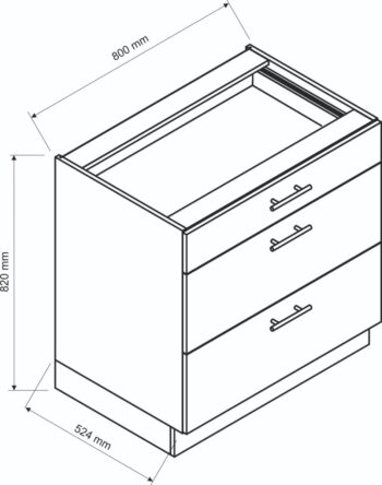 Kuchyňa ATENA je štýlový a atraktívny nábytok v retro štýle. Kuchyňa je kombináciou minimalizmu, modernosti a klasickej elegancie v jednej podobe.Korpus nábytku je vyrobený zo 16 mm hrubej LTD dosky. Predné dvierka sú z MDF dosky s hrúbkou 16 mm. Sú potiahnuté PVC fóliou. Dolná kuchynská skrinka je v bielej farbe v matnom prevedení.Rozmery (š,v,h): 80 x 82 x 52,4 cm.Súčasťou je sokel v šedej farbe a nožičky.Pracovná doska a úchyty nie sú v cene. Je potrebné ich doobjednať.Dodávame v demontovanom stave.