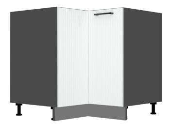 Kuchyňa ATENA je štýlový a atraktívny nábytok v retro štýle. Kuchyňa je kombináciou minimalizmu, modernosti a klasickej elegancie v jednej podobe.Korpus nábytku je vyrobený zo 16 mm hrubej LTD dosky. Predné dvierka sú z MDF dosky s hrúbkou 16 mm. Sú potiahnuté PVC fóliou. Dolná kuchynská skrinka je v bielej farbe v matnom prevedení.Rozmery (š,v,h): 86,4 x 82 x 86,4 cm.Súčasťou je sokel v šedej farbe a nožičky.Pracovná doska a úchyty nie sú v cene. Je potrebné ich doobjednať.Dodávame v demontovanom stave.
