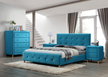 Nočný stolík ATLANTIK je súčasťou spálňovej zostavy ATLANTIK. Je čalúnený kvalitnou poťahovou látkou v nádhernej výraznej farbe tiffany blue. K stolíku si môžete dokúpiť posteľ i komodu v tom istom farebnom prevedení. Stolík má dve zásuvky a stojí na drevených nožičkách.Stolík má drevené nožičky, úchytky na stolíku sú kovové, striebornej farby (viď. obr.2)Dodávame zmontovaný.Objednávací kód: VER-0232