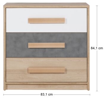 S kvalitným a moderným nábytkom Aurin vyskladáte pracovňu či študentskú izbu presne podľa Vašich predstáv. Zásuvkovú komodu AURIN CH-850-3DR musíte mať aj vy! Jej rozmery sú (ŠxHxV): 83,1x39,6x84,1 cm. Jej nezvyčajný dizajn nezostane bez povšimnutia. Zásuvky sa môžu pochváliť…