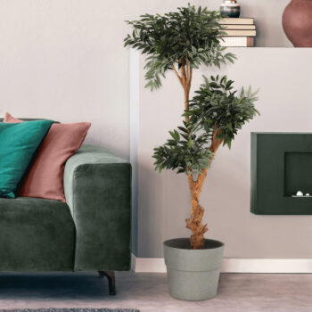 Plastový kvetináč Auson Typ 2 - betón od značky KONDELA je ideálnym riešením pre všetkých milovníkov moderného dizajnu, ktorí hľadajú praktické a esteticky príjemné riešenie pre svoje rastliny. Tento kvetináč je vyrobený z kvalitného plastu s prídavkom kameninového prášku, čo mu dodáva vzhľad…