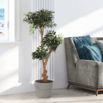 Plastový kvetináč Auson Typ 2 - betón od značky KONDELA je ideálnym riešením pre všetkých milovníkov moderného dizajnu, ktorí hľadajú praktické a esteticky príjemné riešenie pre svoje rastliny. Tento kvetináč je vyrobený z kvalitného plastu s prídavkom kameninového prášku, čo mu dodáva vzhľad…