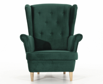 Luxusné celočalúnené kreslo (ušiak) AVEIRO 1F je vhodné pre vybavenie moderných interiérov. Tento elegantný kúsok s prvkami retro štýlu bude dokonalými doplnkom Vašej obývačky, haly alebo pracovne. Unikátny dizajn mu dodávajú elegantné lakťové opierky, štýlové prešívanie operadlovej časti a vysoké…