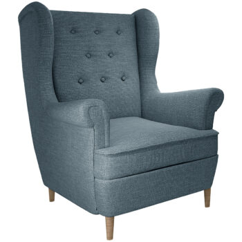 Luxusné celočalúnené kreslo (ušiak) AVEIRO 1F je vhodné pre vybavenie moderných interiérov. Tento elegantný kúsok s prvkami retro štýlu bude dokonalými doplnkom Vašej obývačky, haly alebo pracovne. Unikátny dizajn mu dodávajú elegantné lakťové opierky, štýlové prešívanie operadlovej časti a vysoké…