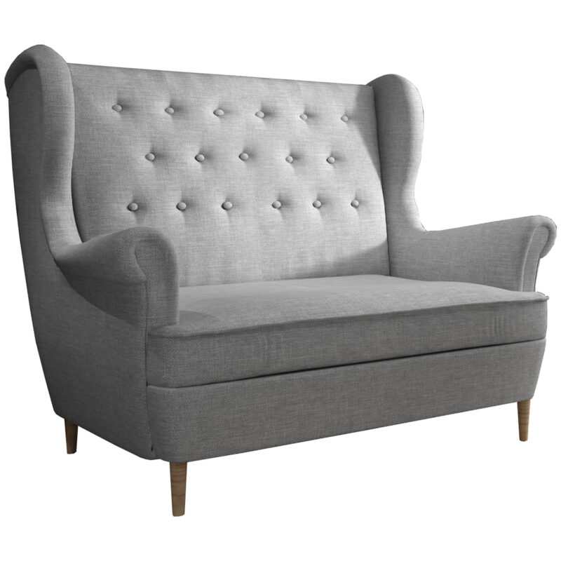 AVEIRO-2F-DVOJSEDACKA-SVETLOSIVA-SAWANA-21-NABBI-2 NABBI Aveiro 2F dvojsedačka svetlosivá (Sawana 21) – Obrázok 1