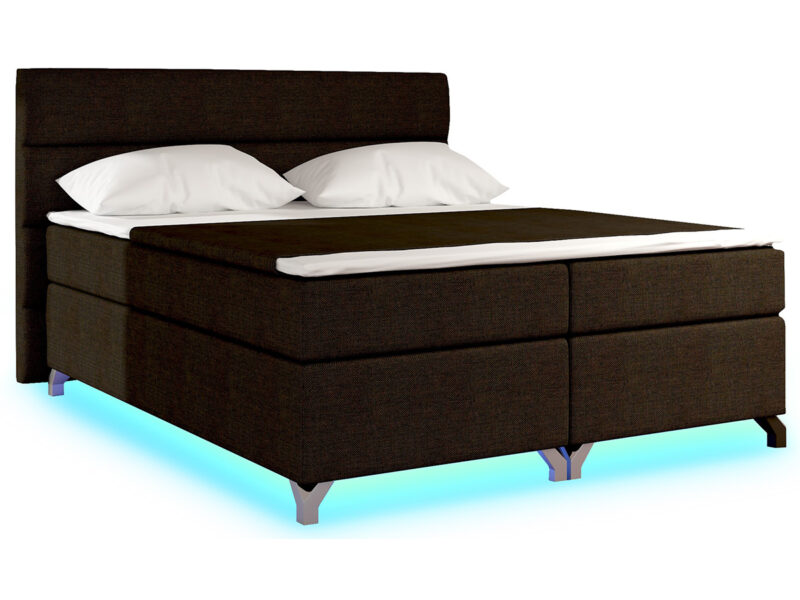 NABBI Avellino 160 čalúnená manželská posteľ s úložným priestorom tmavohnedá (Sawana 26) Masívna manželská posteľ AVELLINO 160 bude dominantným kúskom nábytku vo Vašej spálni. Tajomstvo pohodlia tejto boxspringovej manželskej postele je ukryté v kvalitných matracoch, z ktorých pozostáva. Matrace vysoké 20 cm s bonelovými pružinami, ktoré majú veľkú nosnosť, je možné zodvihnúť…