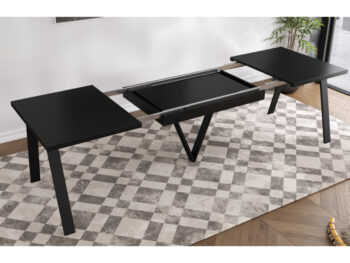 Rozkladací jedálenský stôl Aveny 140/290 v elegantnej čiernej farbe je ideálnym riešením pre moderné interiéry, kde sa kladie dôraz na funkčnosť a štýl. Tento stôl od značky KONDELA ponúka praktickú rozkladaciu funkciu, ktorá umožňuje jeho jednoduché prispôsobenie podľa počtu…