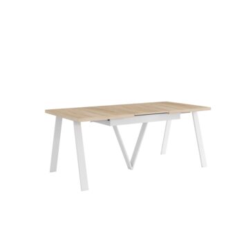 Rozkladací jedálenský stôl Aveny 140/290 v elegantnom prevedení dub sonoma a biela je ideálnym riešením pre moderné interiéry. Tento stôl, značky KONDELA, ponúka praktickú rozkladaciu funkciu, ktorá umožňuje jeho šírku zväčšiť z pôvodných 140 cm až na úctyhodných 290 cm. Vďaka…
