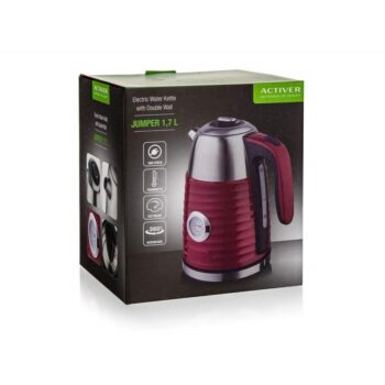 Activer Dvojstenná rýchlovarná kanvica Jumper 1,7 l, červená