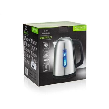 Activer Rýchlovarná kanvica Arlette 1,7 l, nerez/čierna