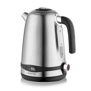 Activer Rýchlovarná kanvica s termostatom Rubis 1,7 l, nerez/čierna