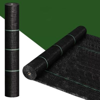 Agrotextília čierna 90g/m 1,1x100m + 100 kolíkov