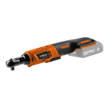 Akumulátorová račňa Energy+ 18V, Li-lon, 3/8 palcov, bez batérie, 1/2 palcový adaptér 04-603 NEO