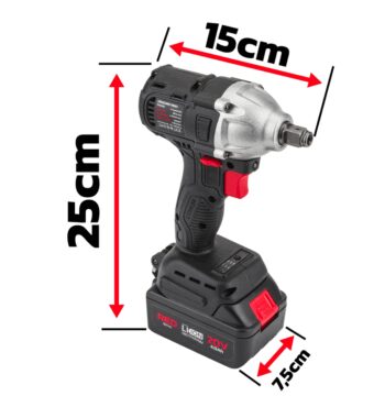 Akumulátorový rázový uťahovák 380Nm RTAKU0026