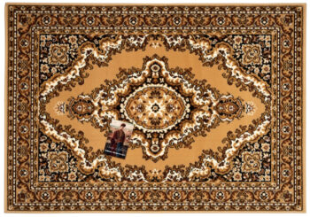 Alfa Carpets, Kusový koberec TEHERAN T-102 beige, 190x280, béžová, chodba / predsieň