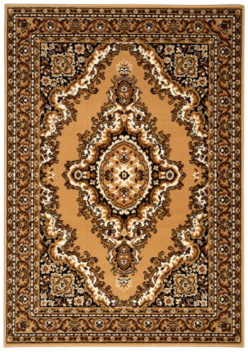 Alfa Carpets, Kusový koberec TEHERAN T-102 beige, 80x150, béžová, chodba / predsieň