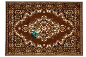 Alfa Carpets, Kusový koberec TEHERAN T-102 brown, 160x230, hnedá, chodba / predsieň