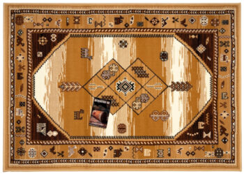 Alfa Carpets, Kusový koberec TEHERAN T-375 beige, 80x150, béžová, chodba / predsieň