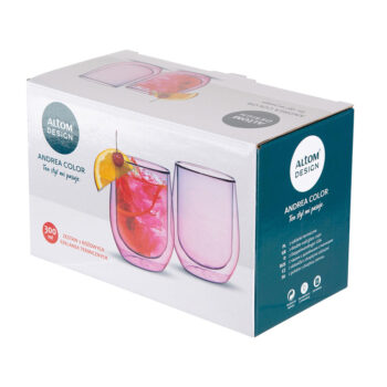 Altom 2-dielna sada termo pohárov Andrea, 300 ml, ružová