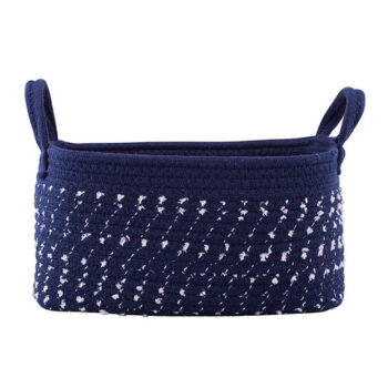 Altom Bavlnený hranatý košík Dark blue, 21 x 31 x 16 cm, S