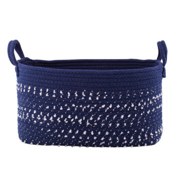 Altom Bavlnený hranatý košík Dark blue, 24 x 34  x 18 cm, M