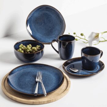 Altom Keramický hrnček Reactive Navy Blue 350 ml