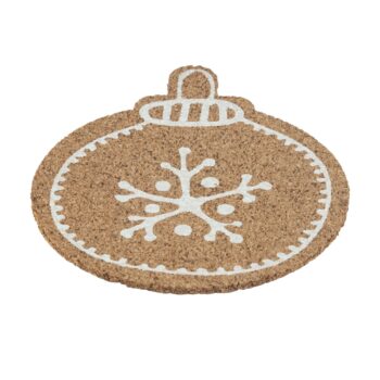 Altom Korková podložka pod hrnček Christmas tree  bauble 10,7 x 10 x 0,3 cm, sada 6 ks