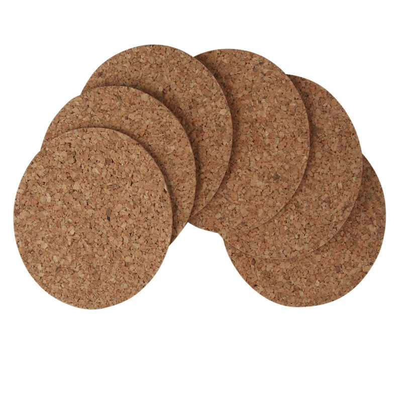 Altom Korková podtácka, sada 6 ks, priemer 9,6 cm Altom Korková podtácka, sada 6 ks, priemer 9,6 cm