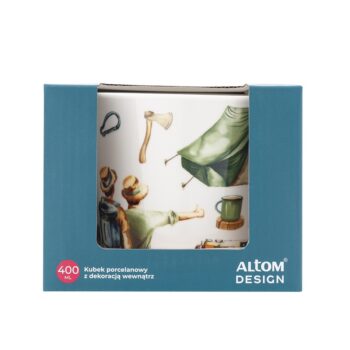 Altom Porcelánový hrnček Cestovateľ v darčekovom balení, 400 ml