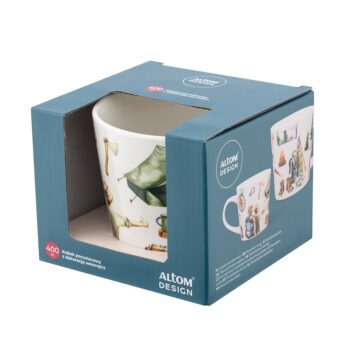 Altom Porcelánový hrnček Cestovateľ v darčekovom balení, 400 ml