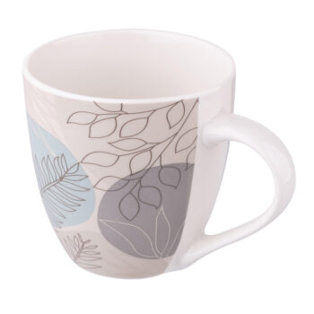 Altom Porcelánový hrnček Listy, 400 ml