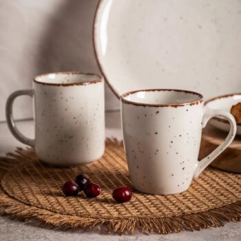Altom Porcelánový hrnček Reactive Ivory, 380 ml