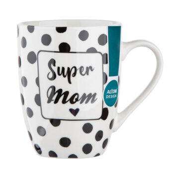 Altom Porcelánový hrnček Super mom, 300 ml