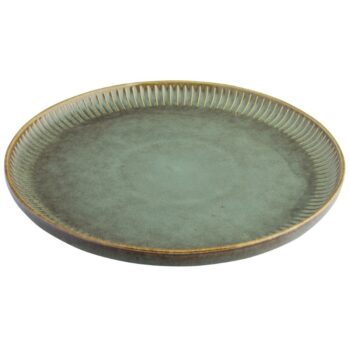 Altom Porcelánový mělký tanier Reactive Sage, 26cm