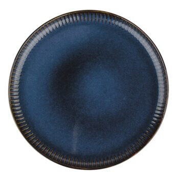 Altom Porcelánový plytký tanier Reactive Stripes modrá, 26 cm
