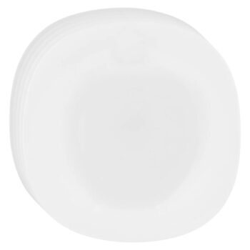 Altom Sada hlbokých tanierov z opálového skla White harmony 22,5 cm, 6 ks
