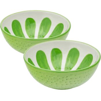 Altom Súprava keramických misek Tropicana limetka 12,5 cm, 2 ks
