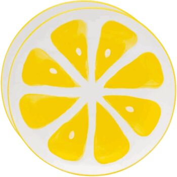 Altom Súprava keramických tanierov Tropicana citrón 20 cm, 2 ks