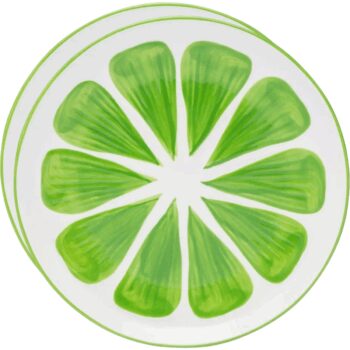 Altom Súprava keramických tanierov Tropicana limetka 20 cm, 2 ks